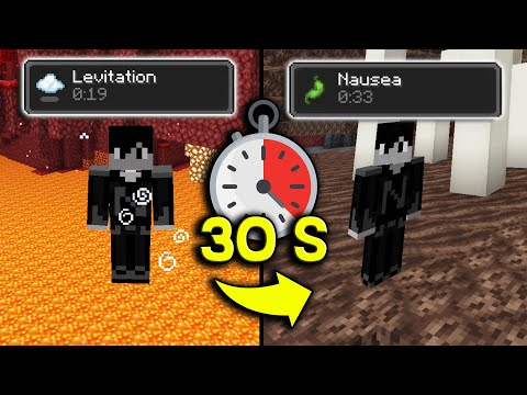 Minecraft, ma HO UN EFFETTO DIVERSO OGNI 30 SECONDI *inaspettato*