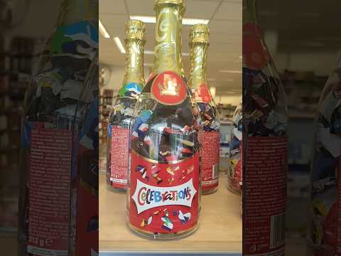 Celebrations Champagne bottle🍾 #celebrations #chocolate #shortsvideo #mars #bounty #snickers #twix