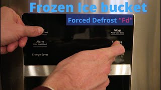 Samsung Fridge Ice Machine Freezing Up - Easy (Forced defrost) Fix