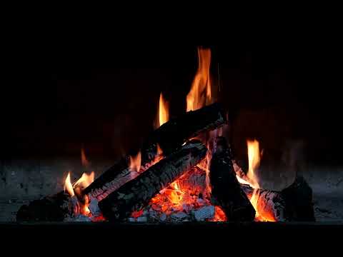 Fireplace Ambience (12 Hours) with Relaxing Cracking Fire Sounds full HD????
