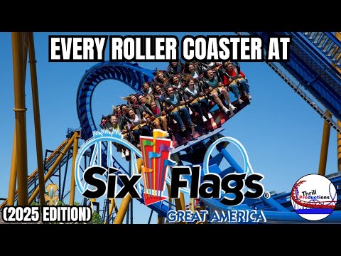 Every Roller Coaster at Six Flags Great America! (2025 Edition)