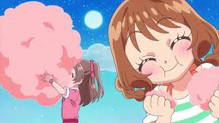 Download lagu Yui and Ran eat cotton candy cloud - Delicious Party Precure meme mp3
