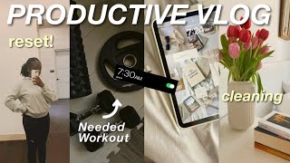 GETTING MY LIFE TOGETHER | workout, post guest clean, pedicure