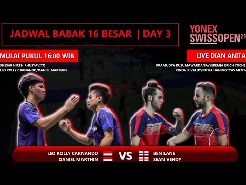 Leo Rolly Carnando/Daniel Marthin vs Ben Lane/Sean Vendy | Swiss Open 2021