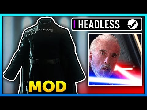 Headless COUNT DOOKU Skin Mod - Star Wars Battlefront 2