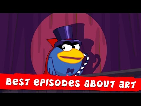 KikoRiki 2D | Best episodes about Art | Cartoon for Kids