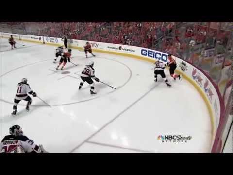Matt Read goal. NJ Devils vs Philadelphia Flyers Game 2 5/1/12 NHL Hockey
