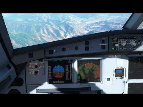 MSFS A32NX crazy approach Roaring Fork Visual Aspen