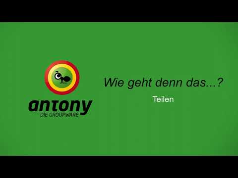 antony® - Emails teilen - statt weiterleiten...nie wieder interne "Fwd" und "Re".