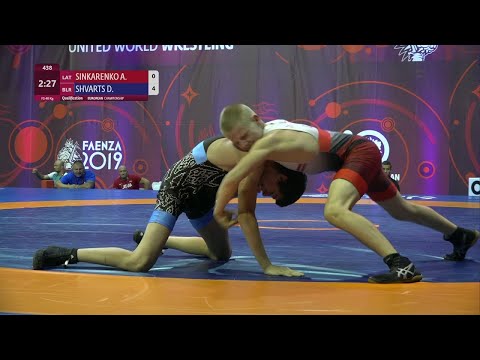 Qual. FS - 48 kg: A. SINKARENKO (LAT) v. D. SHVARTS (BLR)
