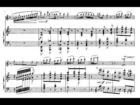 Alfredo Casella - Siciliana e Burlesca for Flute & Piano, Op. 23 (1914) [Score-Video]