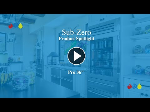 Sub-Zero 36” PRO Glass Door Refrigerator
