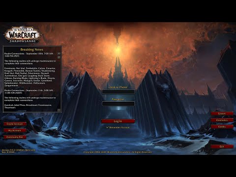 WoW Shadowlands Login Screen Music || World of Warcraft Shadowlands Music/Soundtrack