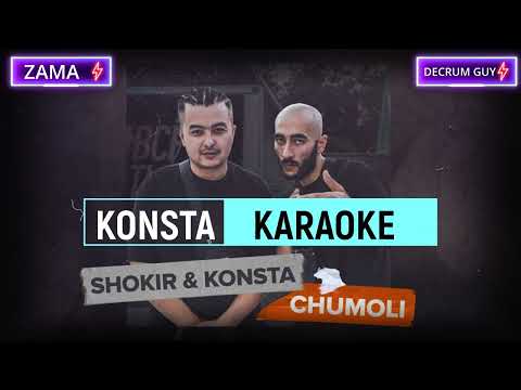 KONSTA & SHOKIR - CHUMOLI (premyera)🎤 KARAOKE - TEXT 🎵 #music #karaoke