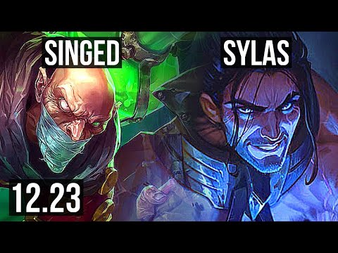 SINGED vs SYLAS (MID) | 3/0/12, 700+ games | KR Master | 12.23