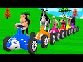 Animal Toy Train Video for Kids | Cartoons for babies and toddlers | Learn Farm Animals and Fruits