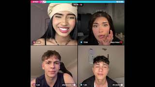 هيام مع نايا رباعي مع الشباب الاتراك فعاليات اخر اللايف فول ضحك