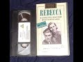 Original VHS Opening And Closing To Rebecca UK VHS Tape V1