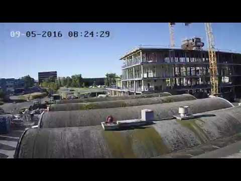 Timelapse oppføring av Trondheimsporten