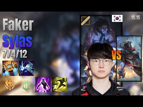Faker Mid Sylas vs Viktor lol KR solo rank Full Game 15.15 | 페이커 사일러스 vs 빅토르
