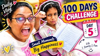 5th day of  💯 days daily vlog challenge, ￼￼
