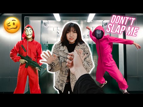 SQUID GAME BUMP INTO MONEY HEIST (Epic Parkour POV Chase)
