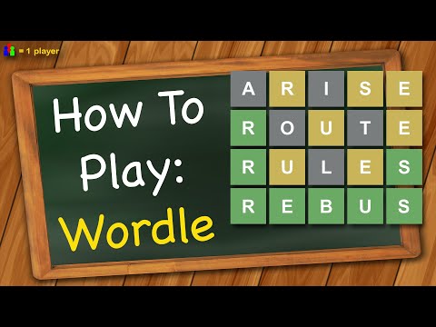 Part of a video titled How to play Wordle - YouTube