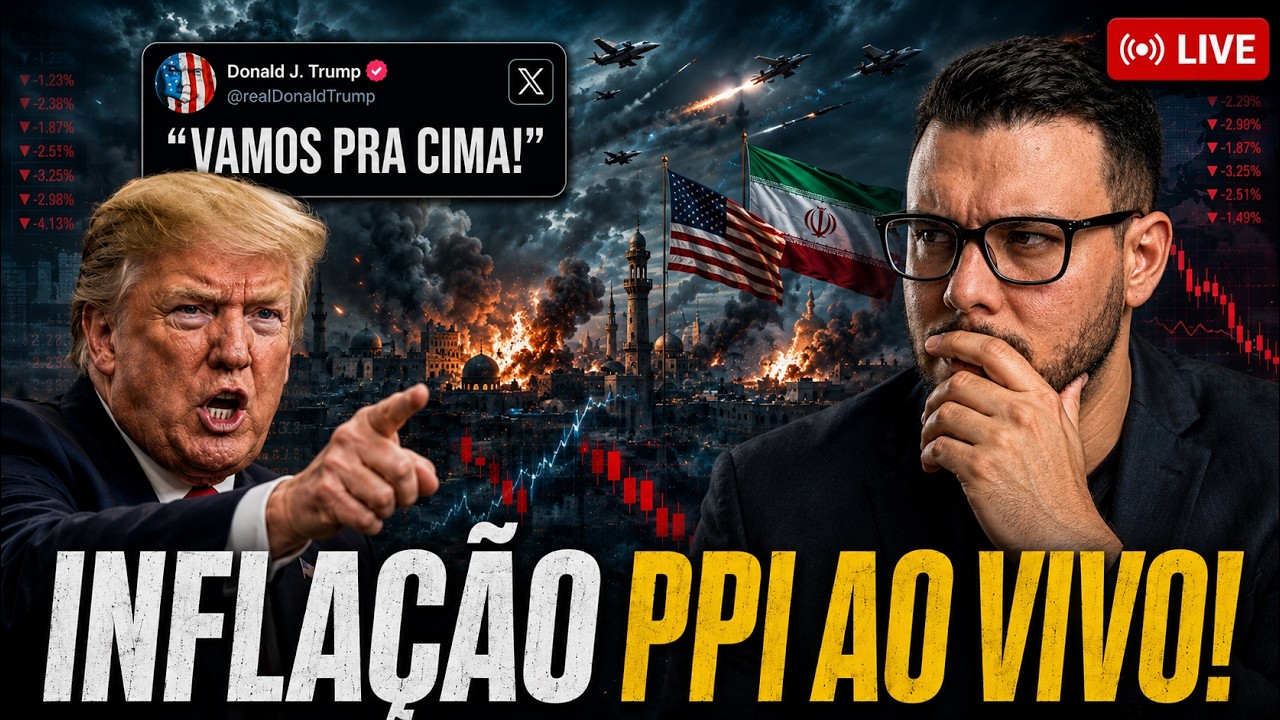 BITCOIN URGENTE! INFLAÇÃO PPI AO VIVO: GUERRA EUA x IRÃ ESCALOU!