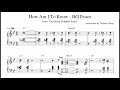 How Am I To Know - Bill Evans Theme & Solo Transcription