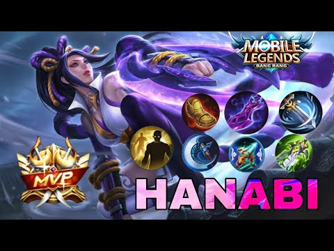 Hanabi | Late game monster | gold lane build | mobile legends bang bang...