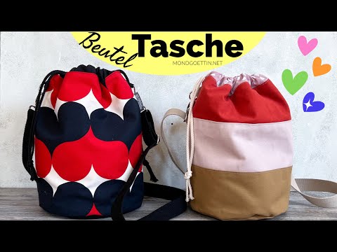 Sew a bag, as a handbag or as a project bag for knitting, sewing instructions