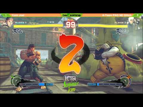 Summer Jam 9 - USF4 - Top 32 - YOMI Joel (Ryu) vs A-Team PAG NE Glitch (Rufus)
