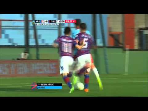 Gol de Rasic. Arsenal 2 - Tigre 0. Fecha 22. Primera División 2015. FPT.