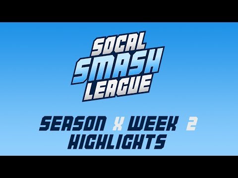 SoCal Smash League Season X Week 2 Highlights - Smash 4