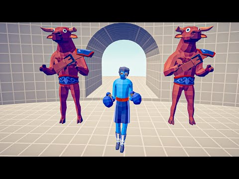 BOXER & 2 MINOTAUR BATTLE | TABS - Totally Accurate Battle Simulator