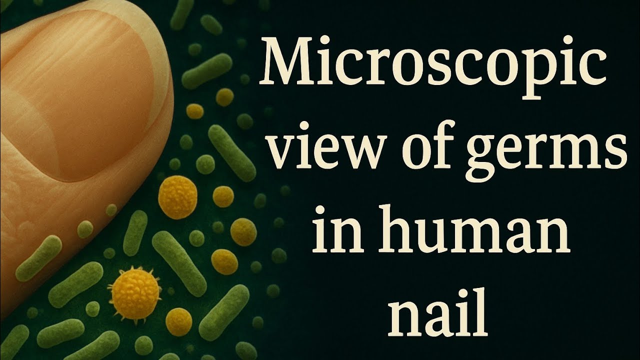Human Nail Germs under microscope | Science | Research | Education | Micro Inside