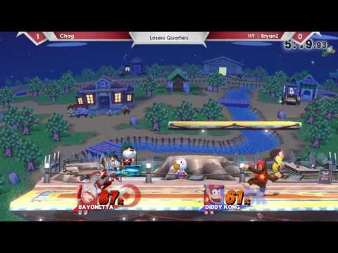 SP62 Chag (Bayonetta) Vs. HY | BryanZ (Diddy Kong) - Losers Quarters - Smash 4