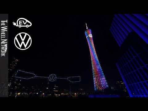 Volkswagen Drone Show in Guangzhou, China – EV Production Start