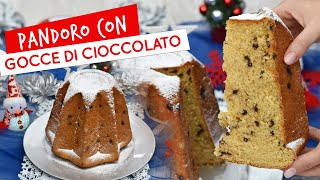 Pandoro facile con gocce di cioccolato: ricetta ad impasto unico
