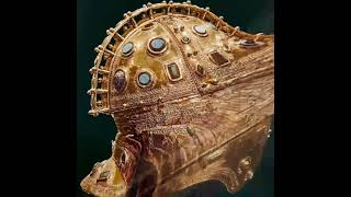Download lagu World History- A 4th century CE Roman parade helmet made of iron, silver and gold #shorts mp3
