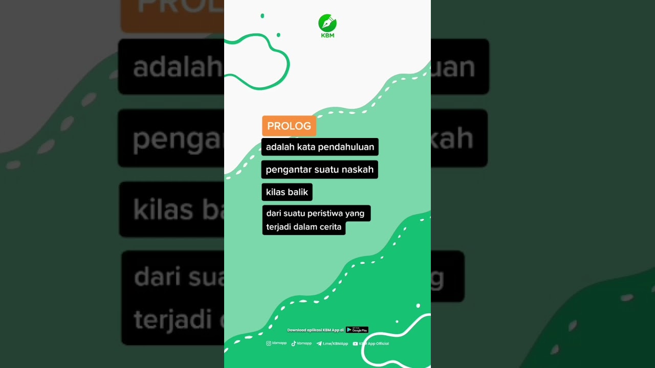 Perbedaan prolog dan epilog #Shorts