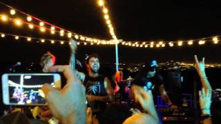 Slash,Duff,Franky,Dave,Bill Burr rippin at Friends of Wonderland school event.."Highway to Hell"