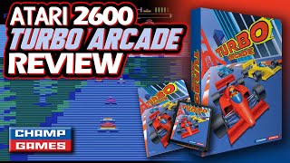 ATARI 2600 TURBO ARCADE Homebrew Review: 3D Racer with 99 Rounds & Elite Rankings!