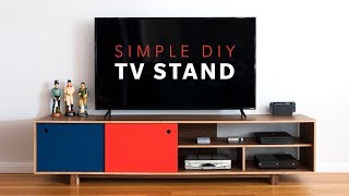 How To Make a DIY Mid Century Modern TV Stand | Woodworking