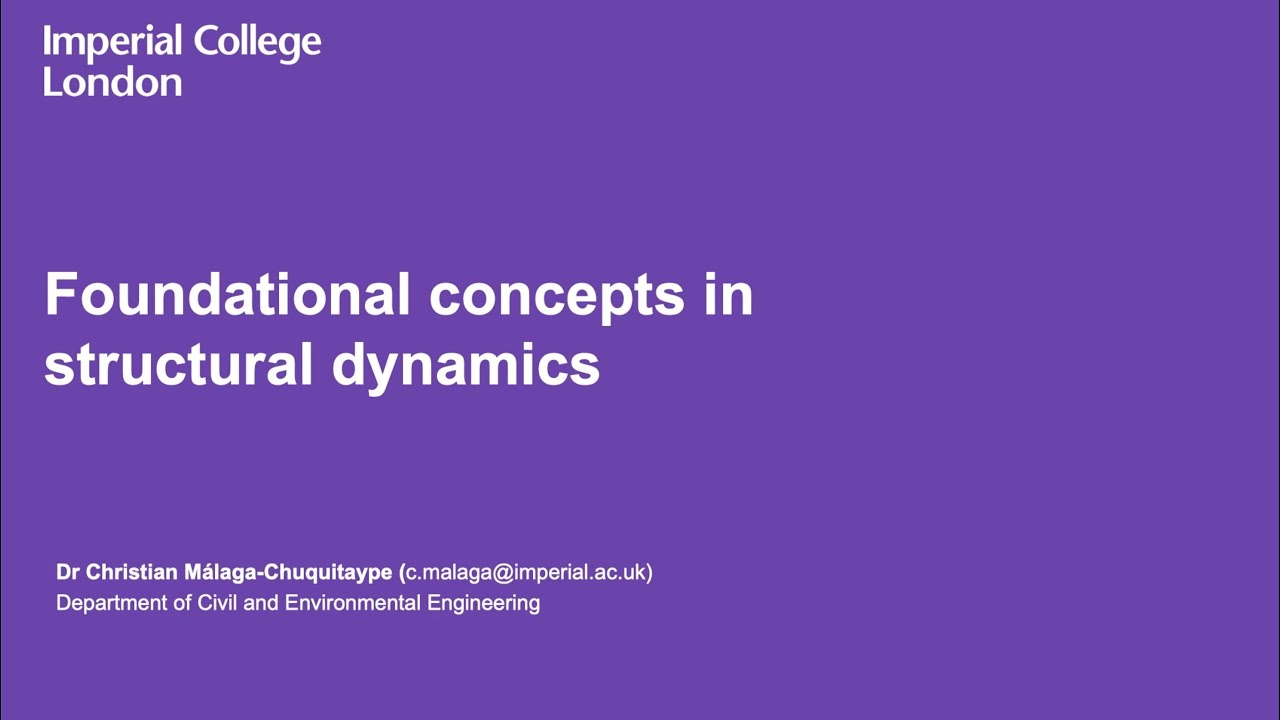 Structural dynamics: basic concepts and introduction to modelling