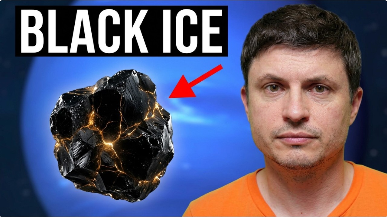 Water Ice That Turns Pitch Black and Conducts Electricity