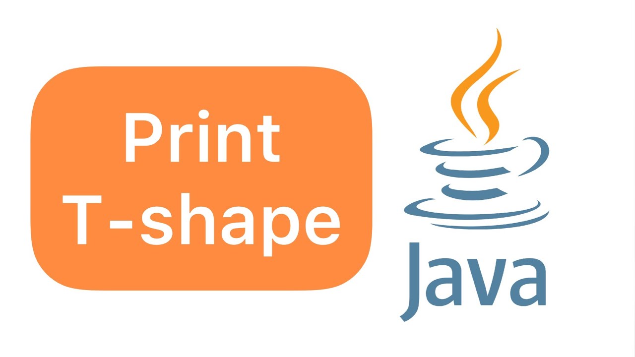Print T shape on console in Java #Shorts