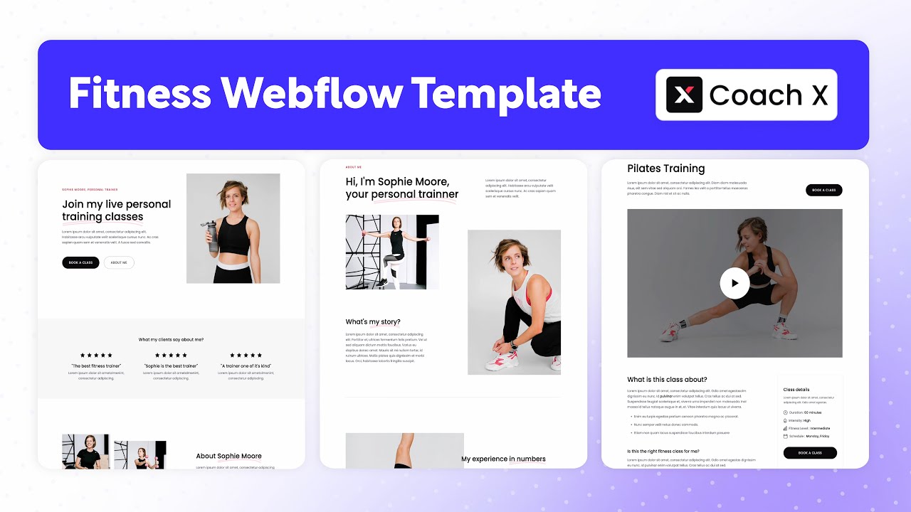 Fitness Website Template | Coach X - BRIX Templates