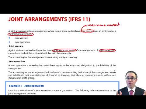 Joint arrangements - Introduction - ACCA Strategic Business Reporting (SBR) lectures