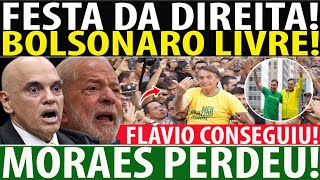 FESTA NO MEIO DA TARDE! MORAES PERDEU! BOLSONARO LIVRE - ANISTIA CONFIRMADA! FLÁVIO CONSEGUIU ACORDO